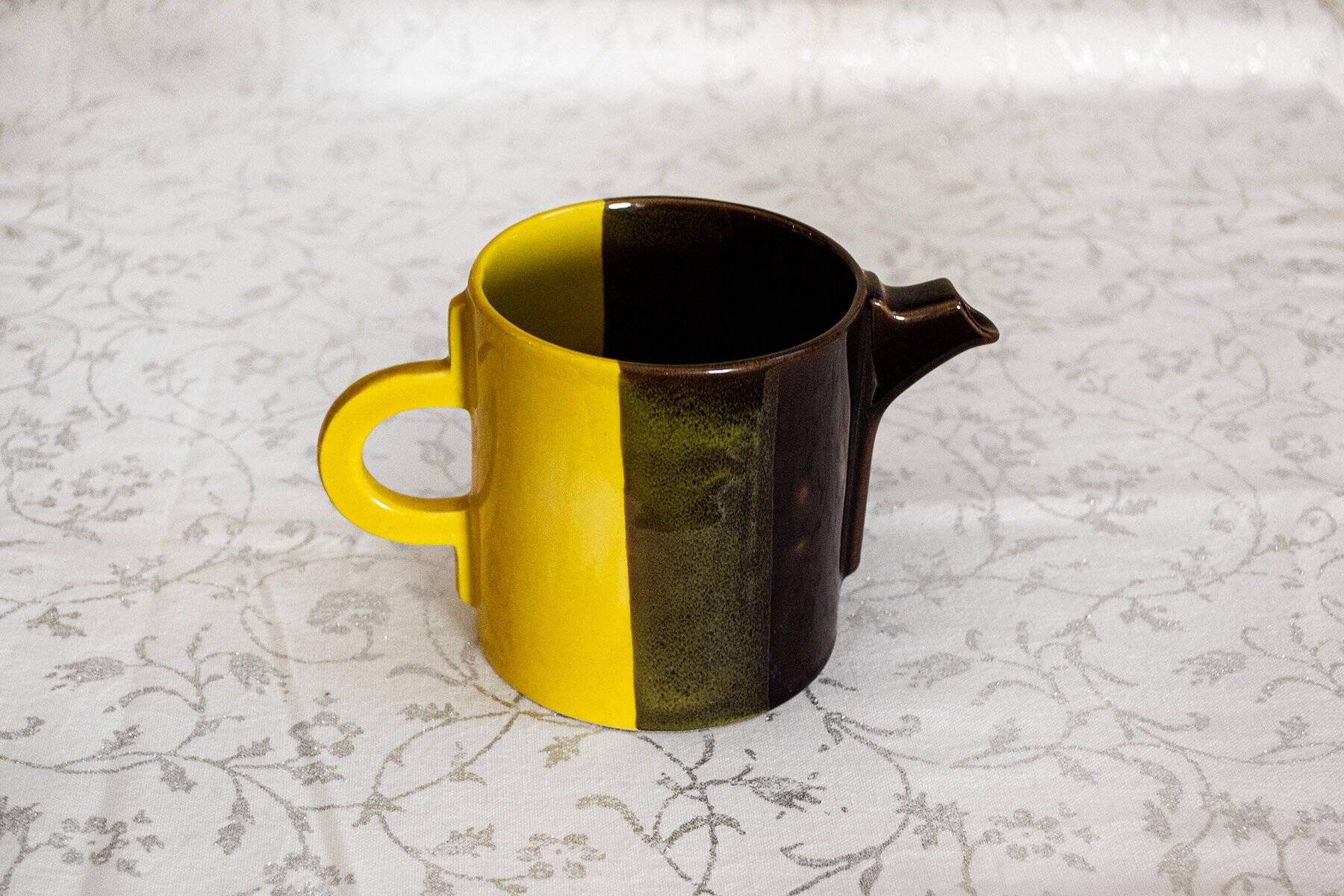 Ceramic coffee set by SIC Ceramiche Artistiche, 1970s, set of 4