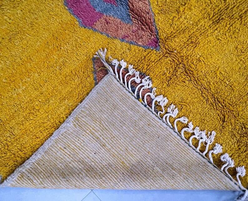Handmade pure wool rug, size 100 x 200 cm
