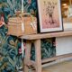 Solid wood bench