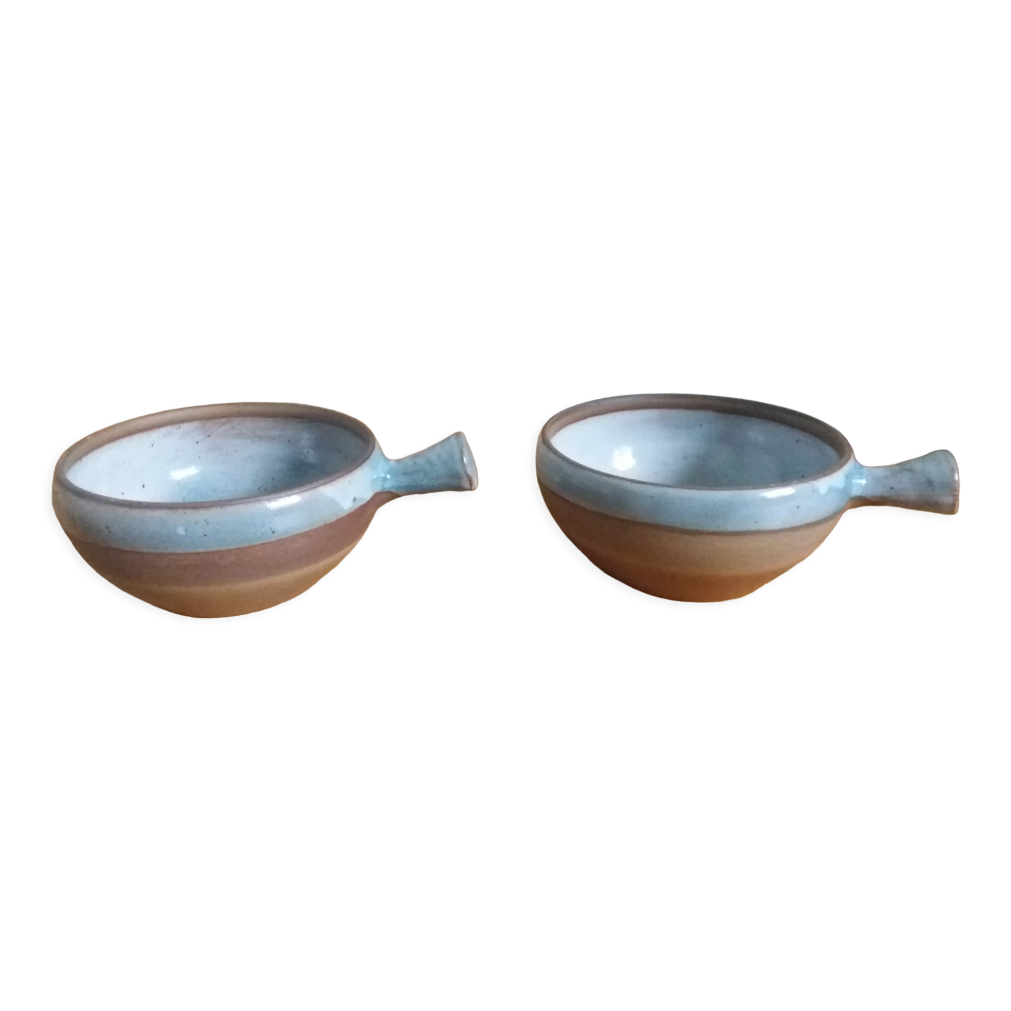 2 stoneware bowls Roger Jacques Saint Amand en Puisaye