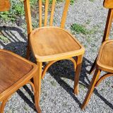 6 bistro chairs including Baumann from the 50s