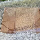 Smoked plexiglass coffee table attributed to michel dumas for roche bobois