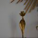 Cobra brass candlestick