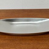 German Cromargan plate from the mid-century by WMF, 1960s.