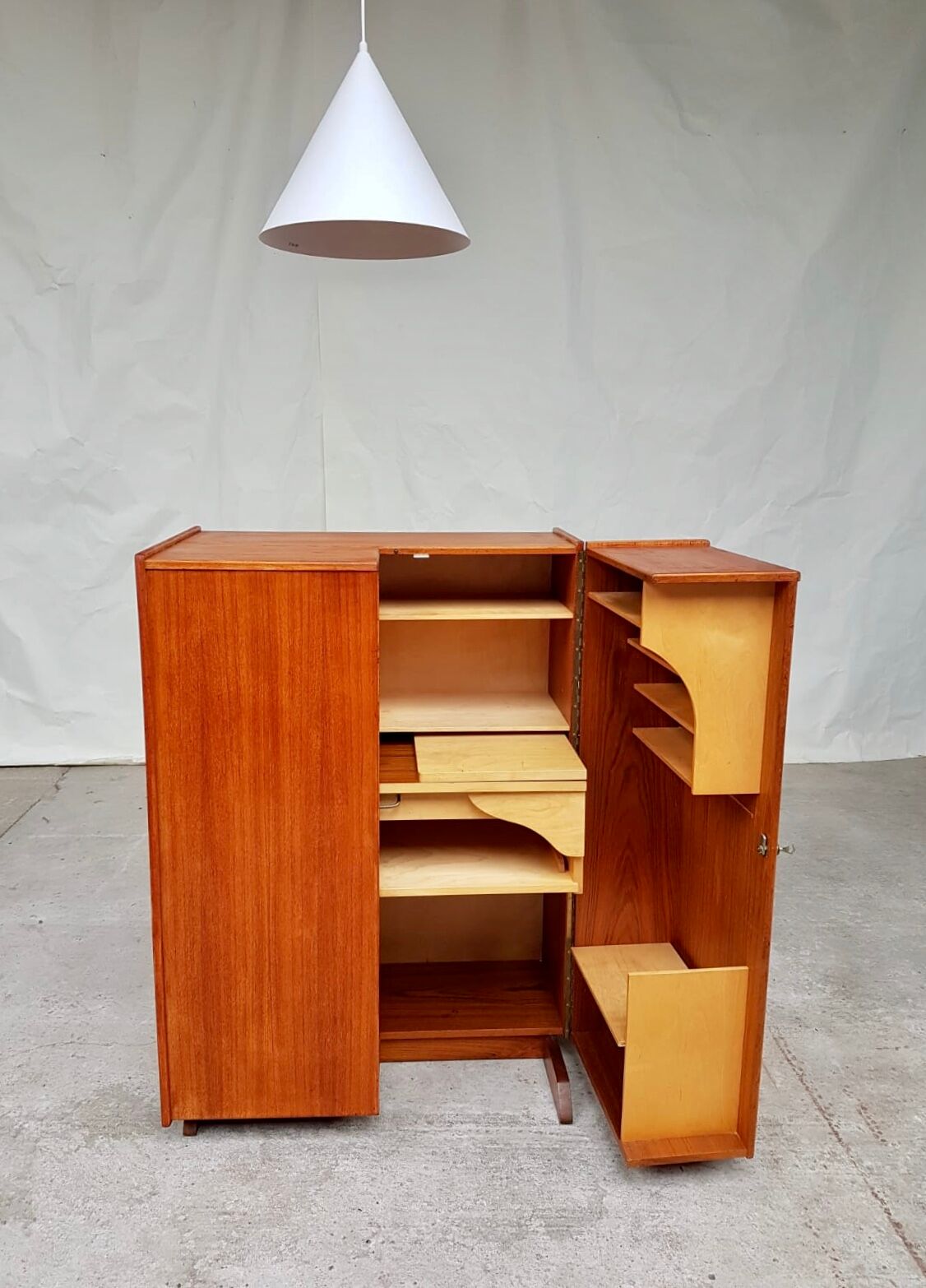 Mid century Norwegian desk-in-a-box by Pfeiffer