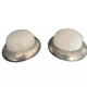 Pair of vintage chrome and opaline wall lamps, Gal Paris 1940