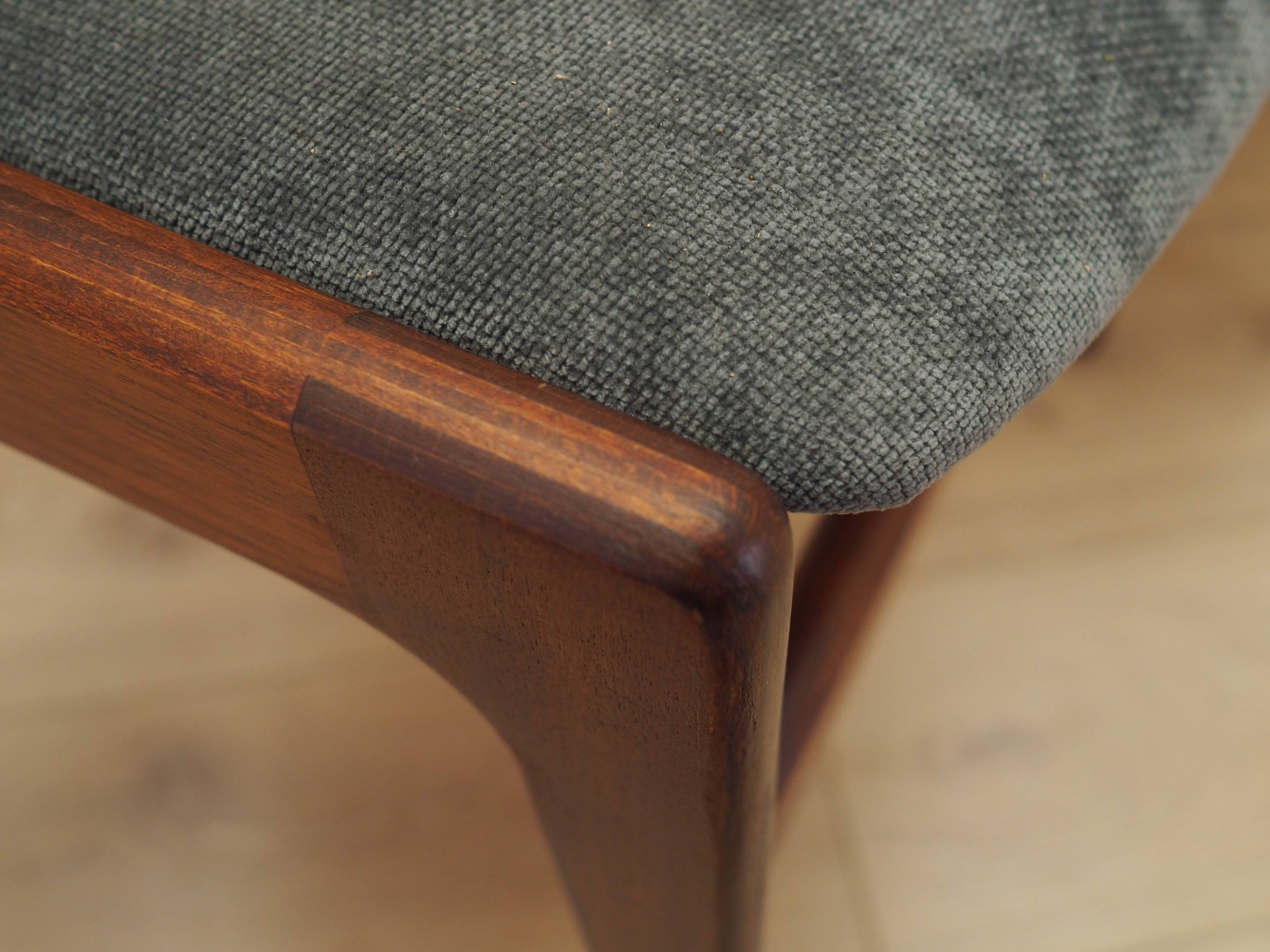 Set of four teak chairs, Danish design, 1970s, made in Denmark