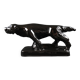 Black ceramic dog from Vallauris signed Faïences & Poteries de Provence