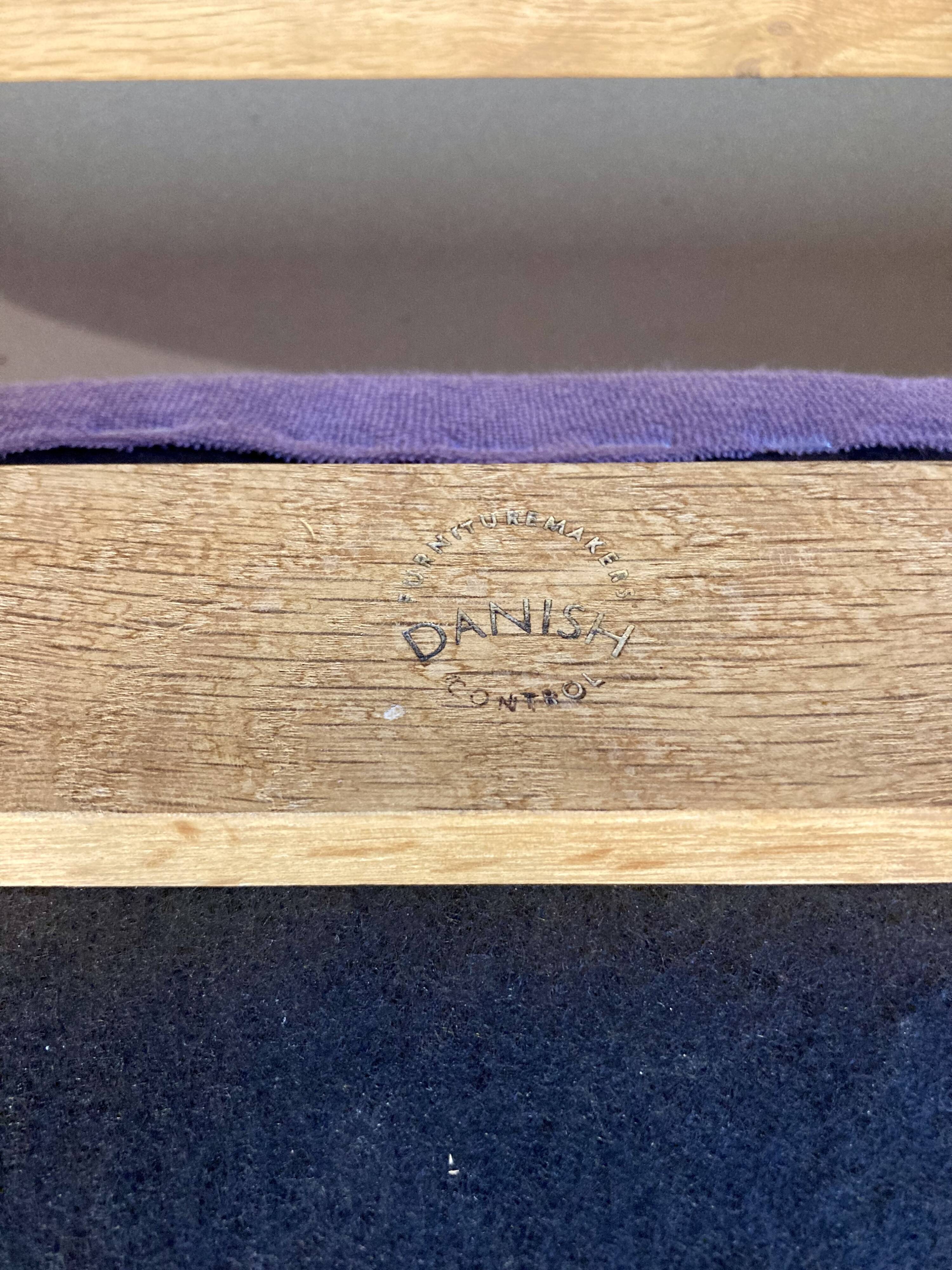 Duo of "Scandinavian Design" armchairs 1960.