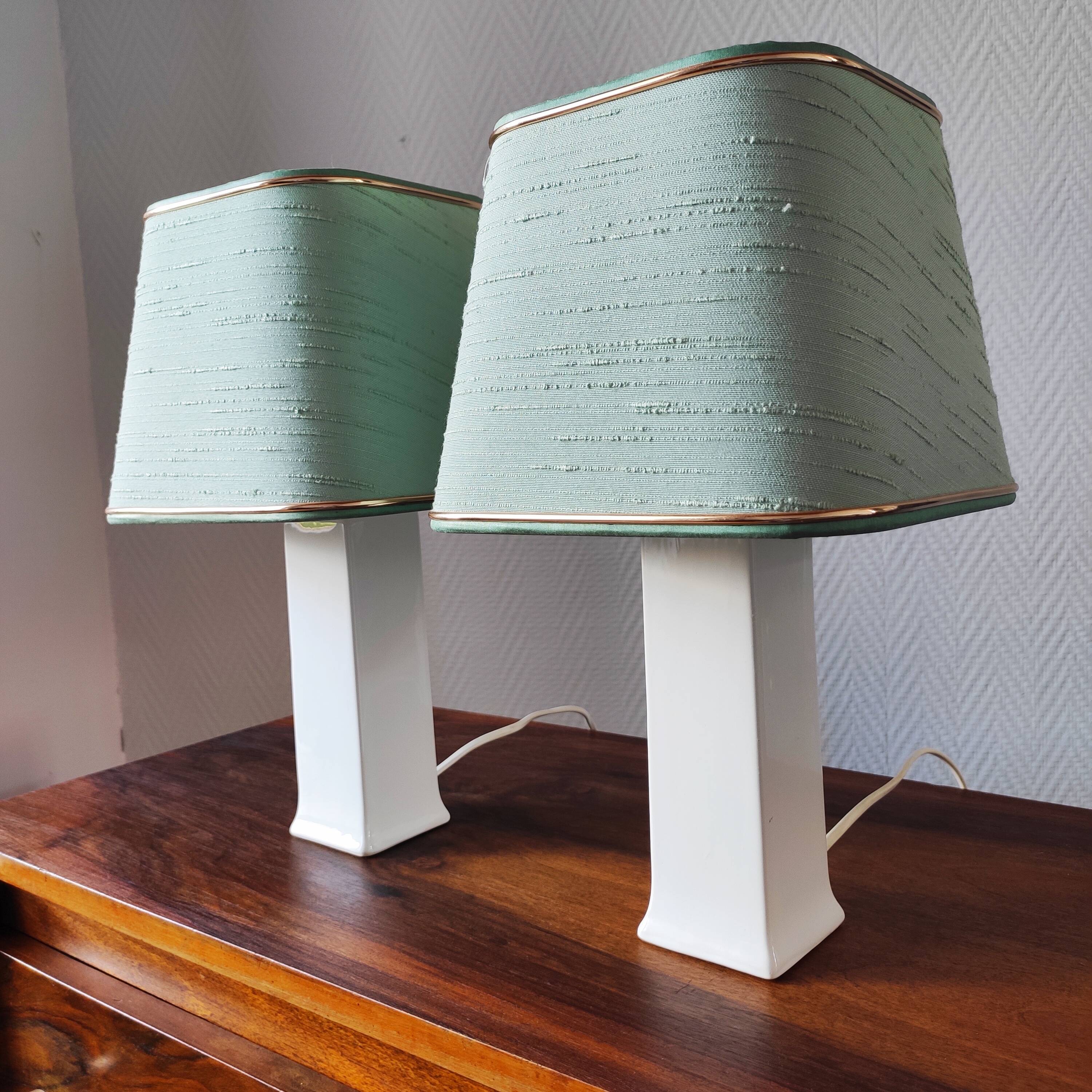 Pair of vintage Danish lamps 1980