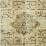 Anatolian handmade vintage rug 257 cm x 165 cm