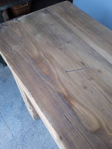 Workbench 119cm old solid wood