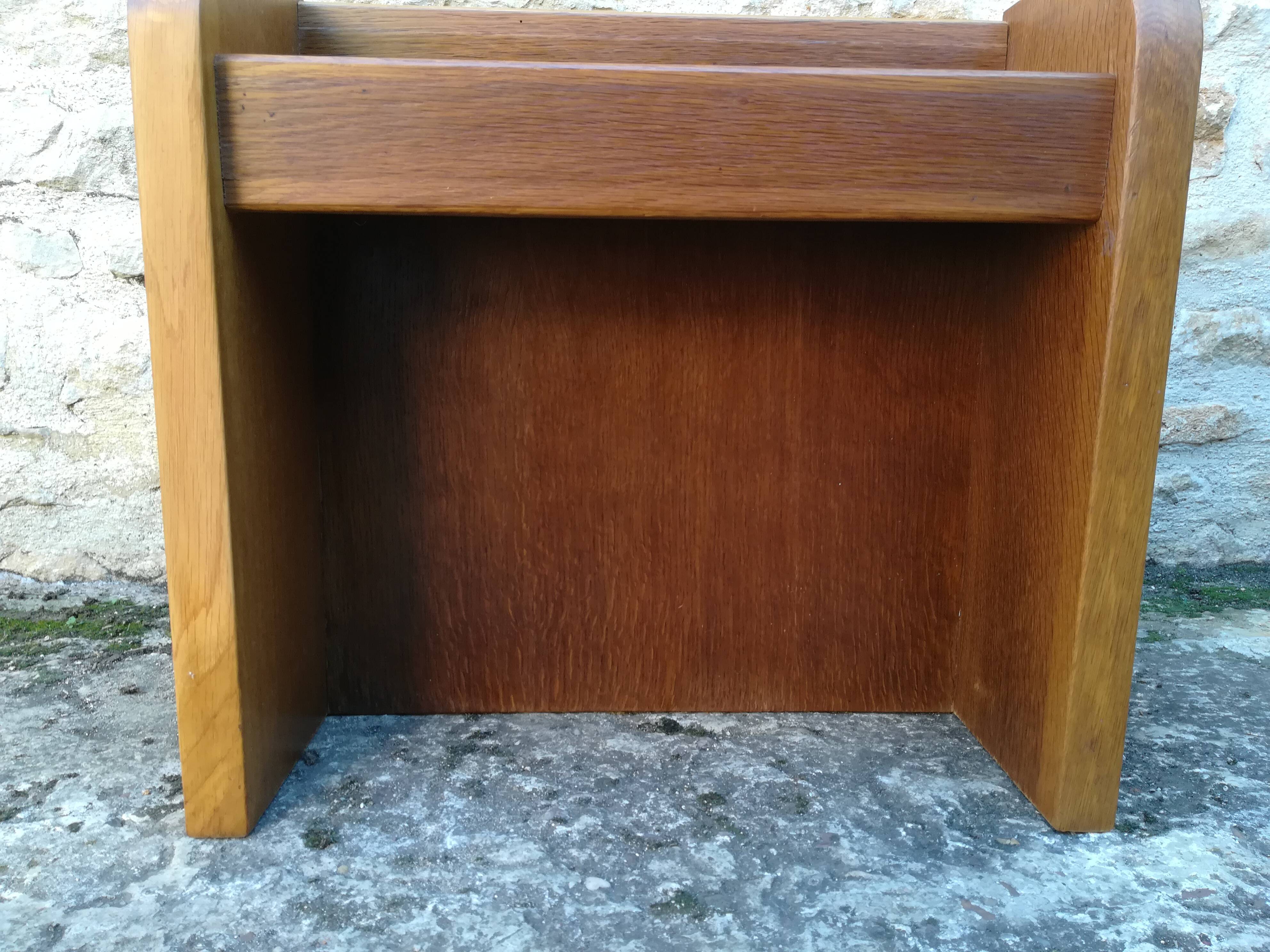 Oak bedside table