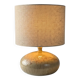 Ceramic table lamp in the style of Roger Capron with fern leaf Herbier motif, 1960s