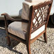 Fauteuil dossier a croisillons