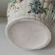 Antique vase with floral decoration in enamelled earthenware – timeless charm