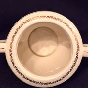 Antique sugar bowl, in Gien earthenware, Model Valence A040