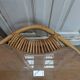 Table basse rotin et verre