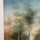 Path under the tall trees, oil on canvas signed