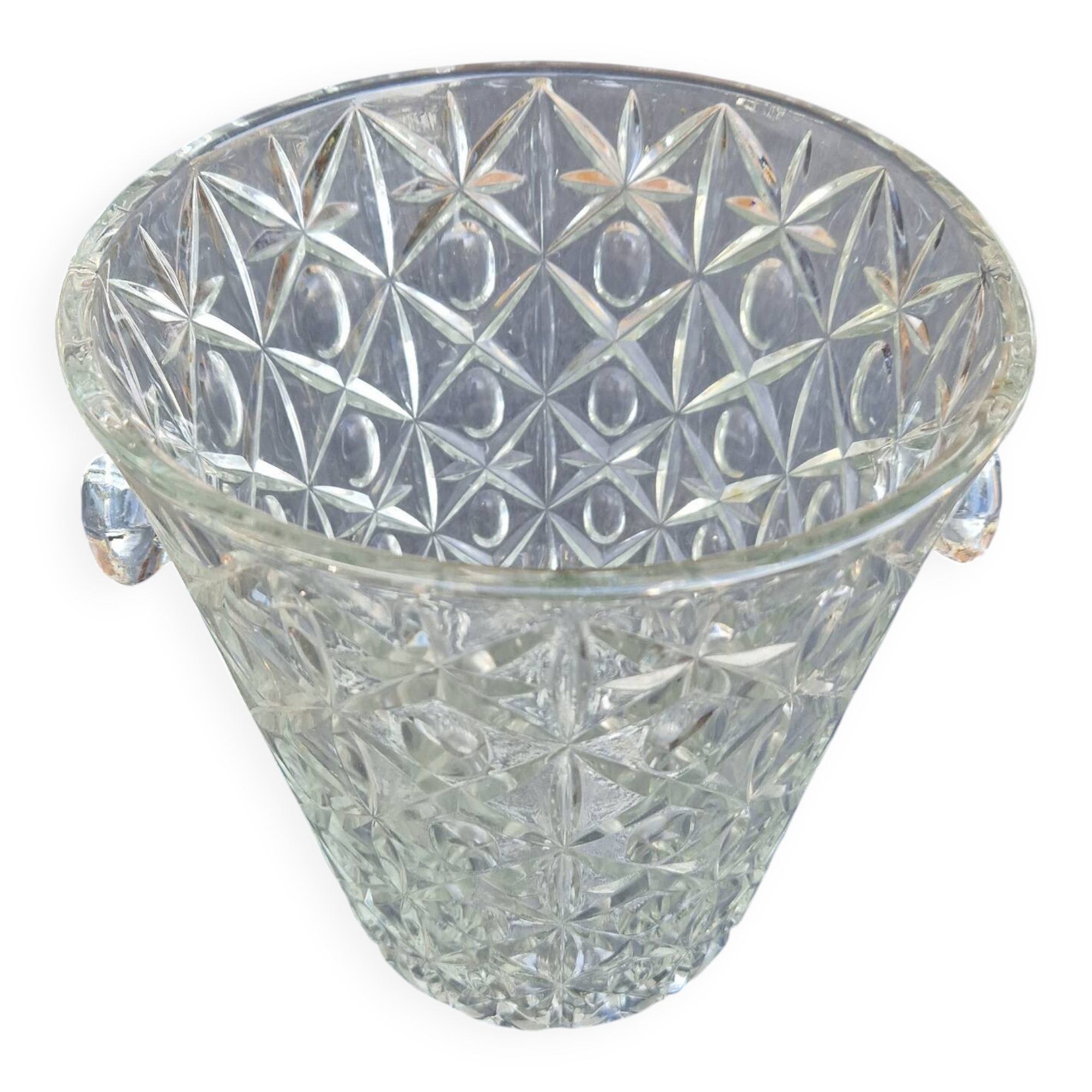 70s/80s glass champagne bucket