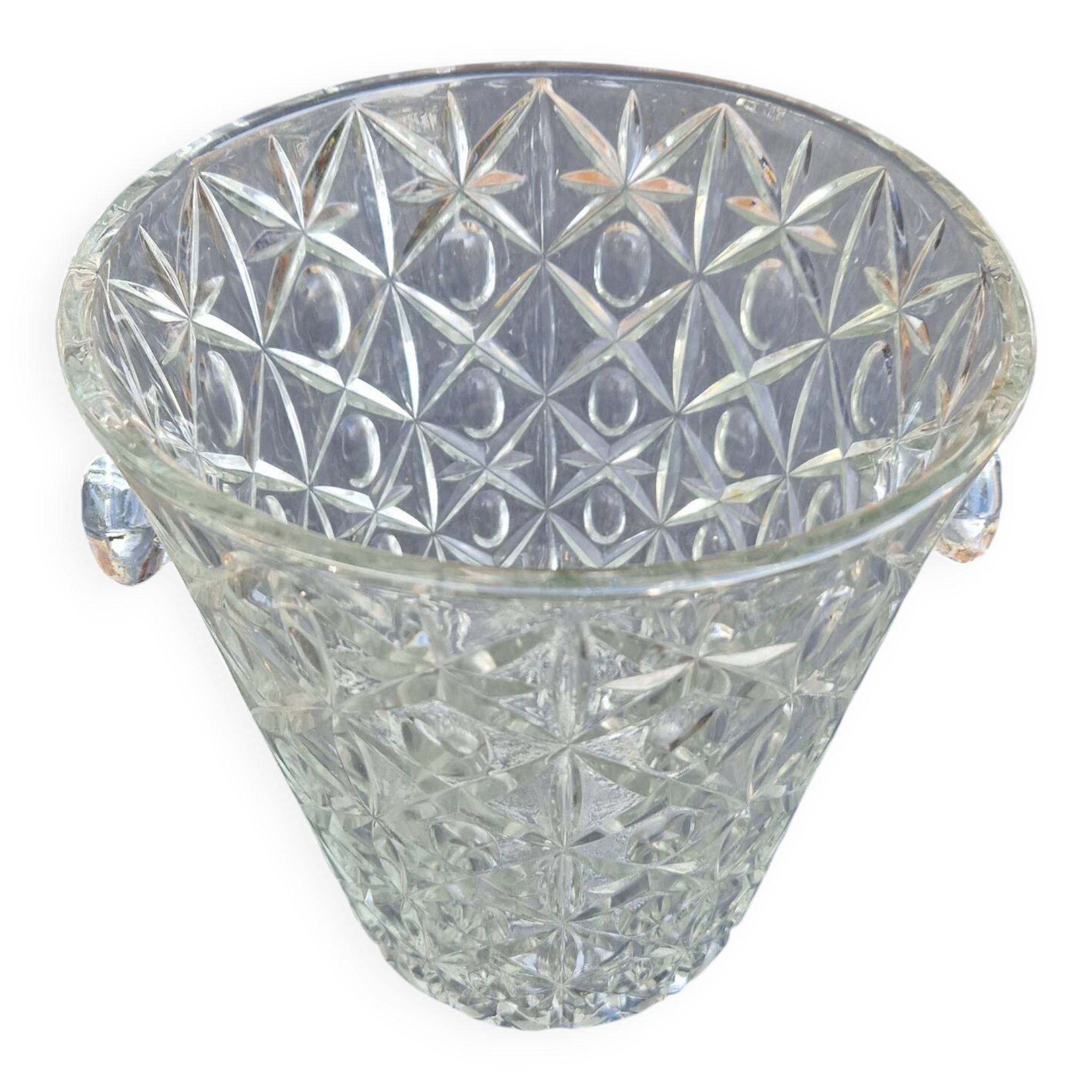 70s/80s glass champagne bucket