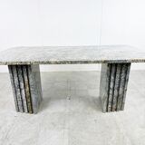 Vintage granite dining table, 1970s