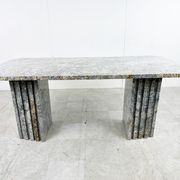 Table à manger vintage en granit, années 1970