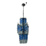 Midcentury Glass Blue Light Pendant 1970’s