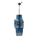Midcentury Glass Blue Light Pendant 1970’s