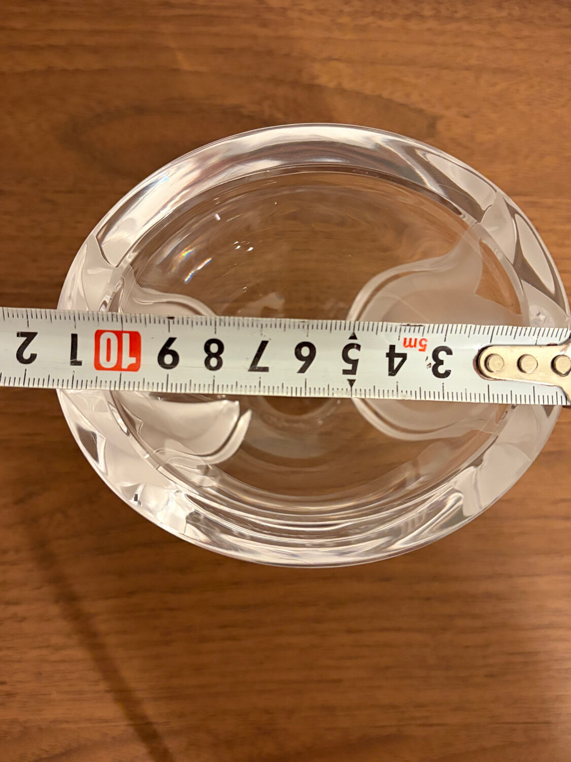 Lalique France vase with tulips in crystal