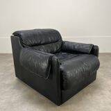 Leather convertible armchair from Dreipunkt, 1970s