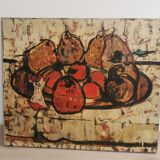 Nature morte, huile sur toile