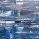 Tableau peinture abstraite "déluge" fait main