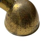 Pair of exterior or interior wall lights in gilded metal, 60s/80s