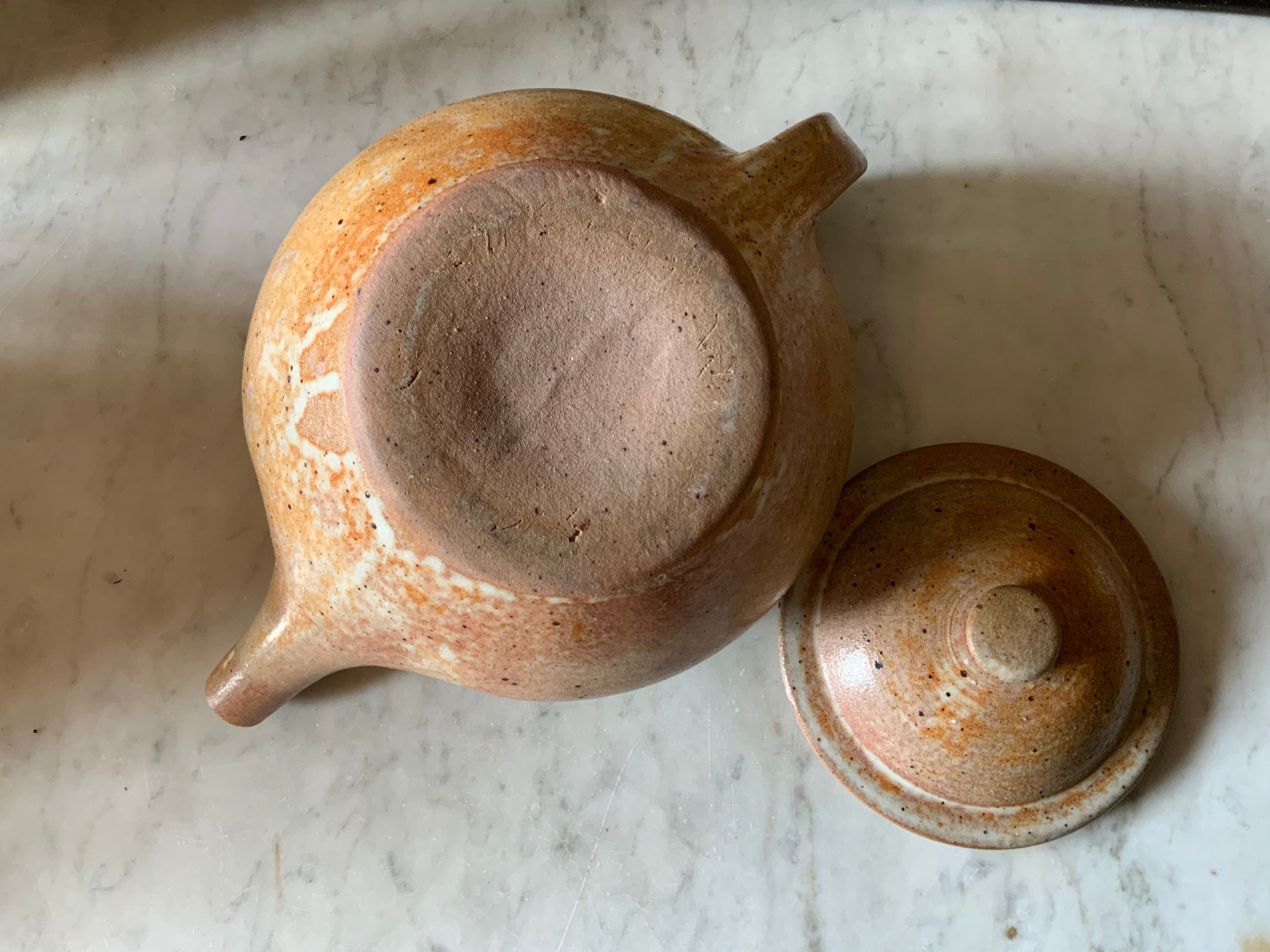 Théière vintage en grès de Loire