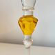 Set of 4 glass champagne flutes with coloured stems – contemporary/vintage style