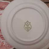 Lot 3 assiettes rose Campagne