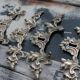 4 antique lock caches, lot of ironwork, antique hardware