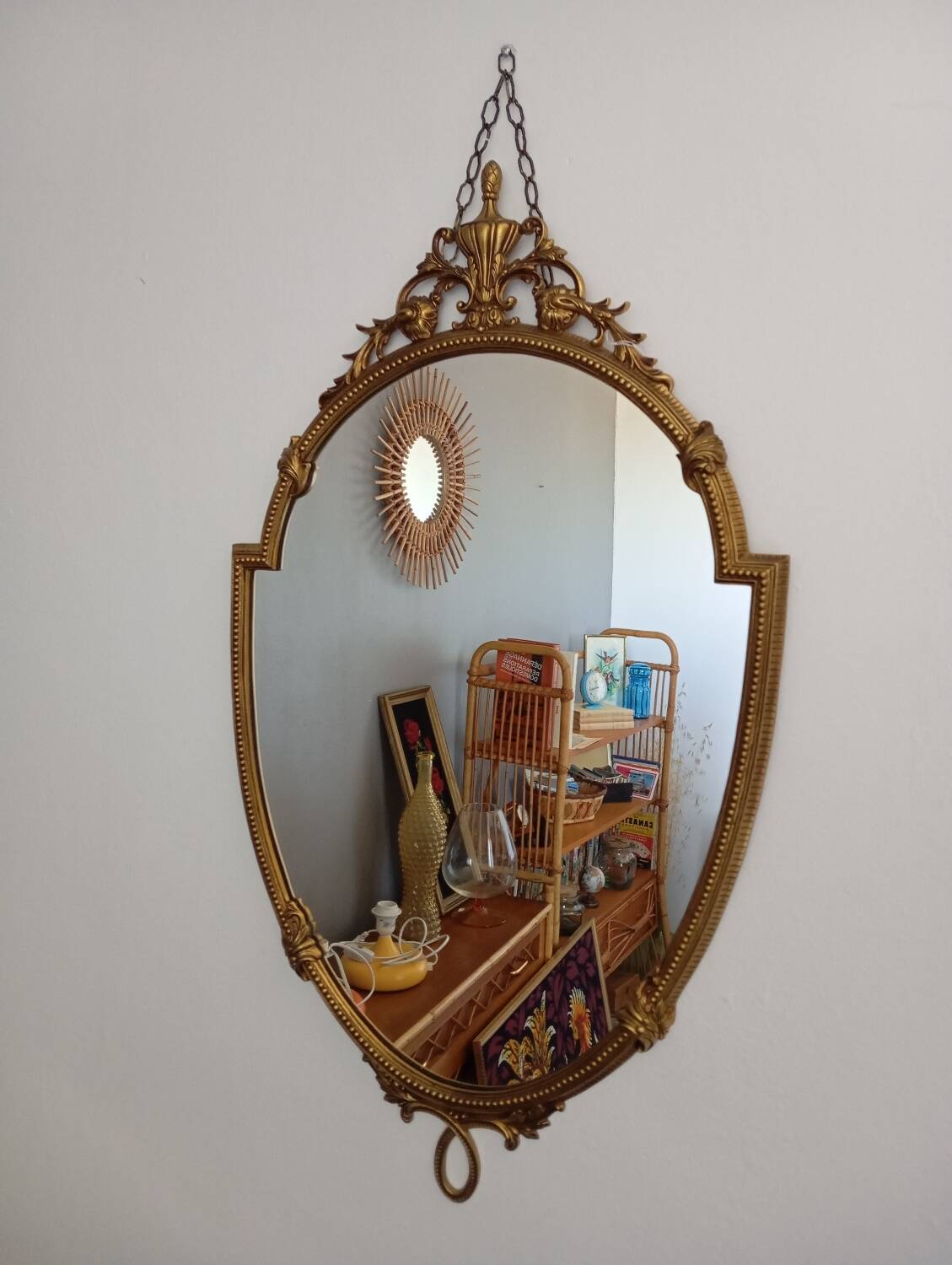 Classic bronze mirror