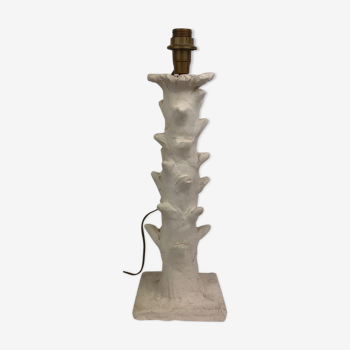 White terracotta lamp foot, 20th