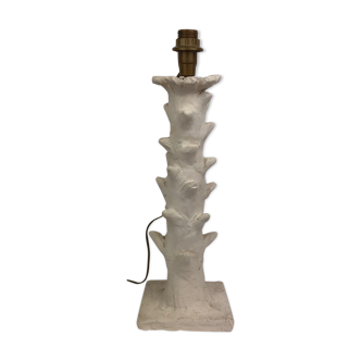 White terracotta lamp foot, 20th