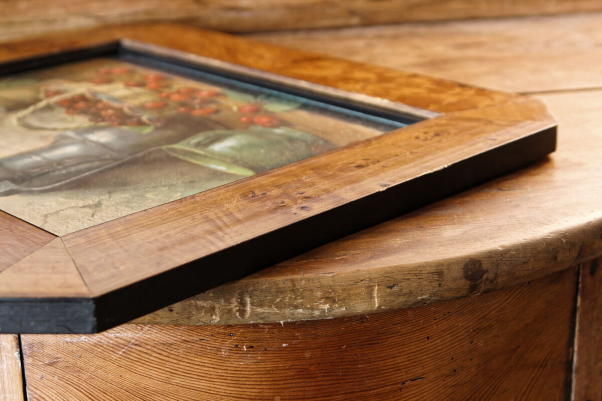 Still life, art deco frame