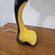 Lampe céramique vintage forme libre Jaune et Noir