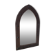 Old handcrafted Gothic style wooden mirror