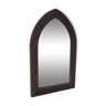 Old handcrafted Gothic style wooden mirror