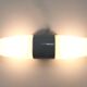 Double Bauhaus Wall Light Grey Wilhelm Wagenfeld by Linder Germany, 1950