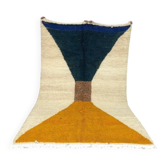 Handmade wool rug 3/2 Moroccan