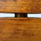Vintage Art Deco Wooden Candle Holder Mid-Century Sculptural Brass Can