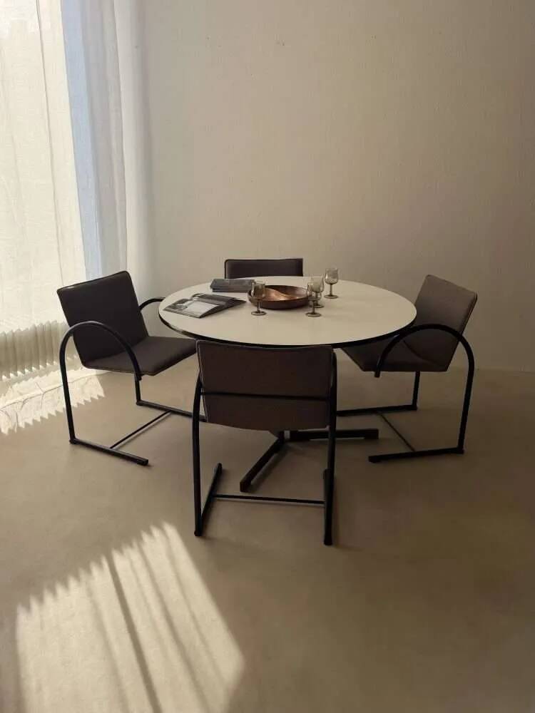 Set of four Metaform Cirkel dining chairs 1980s