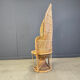Vintage wicker peacock chair, 1970s